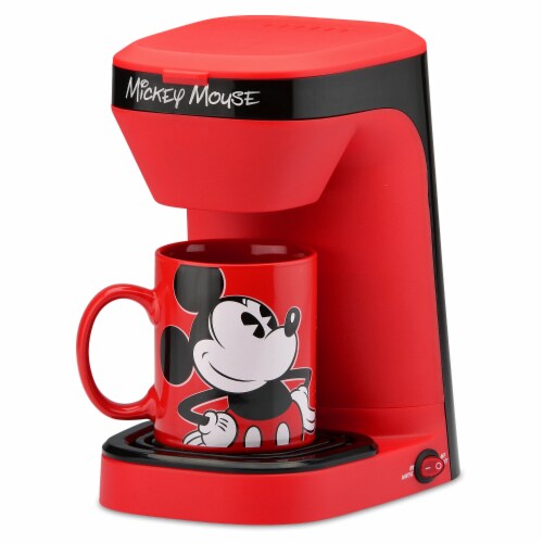 Select Brands Disney Mickey Mouse 1-Cup Coffee Maker with Mug Perspective: front