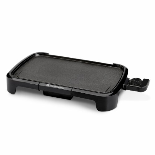 Toastmaster Nonstick Griddle 10" x 16" Black Perspective: front