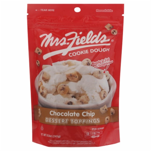 Mrs. Fields® Chocolate Chip Cookie Dough Dessert Toppings Perspective: front