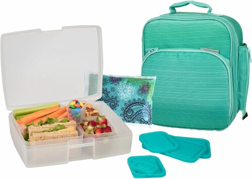 Bentology Lunch Bag and Box Set for Girls 9 Pieces Total Kids Insulated Lunchbox Tote 1 unit Smith s Food and Drug