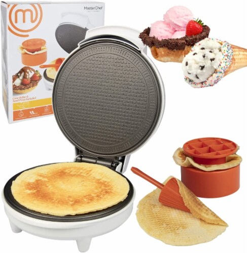 MasterChef Waffle Cone and Bowl Maker- Includes Shaper Roller and Bowl  Press-, 1 Count - Fry's Food Stores