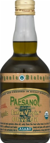 Paesano Organic Extra Virgin Olive Oil Perspective: front