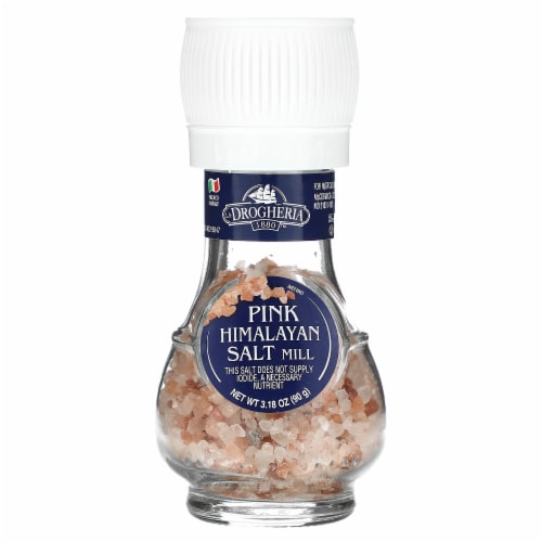 Drogheria & Alimentari® All Natural Pink Himalayan Salt Mill Perspective: front