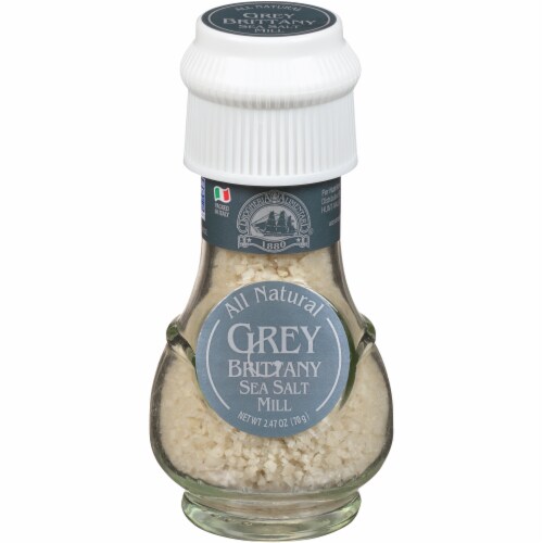 Drogheria & Alimentari Grey Brittany Sea Salt Mill Perspective: front