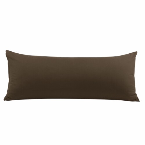 PiccoCasa Microfiber Pillowcase for Long Pillow with Zipper Closure Perspective: front