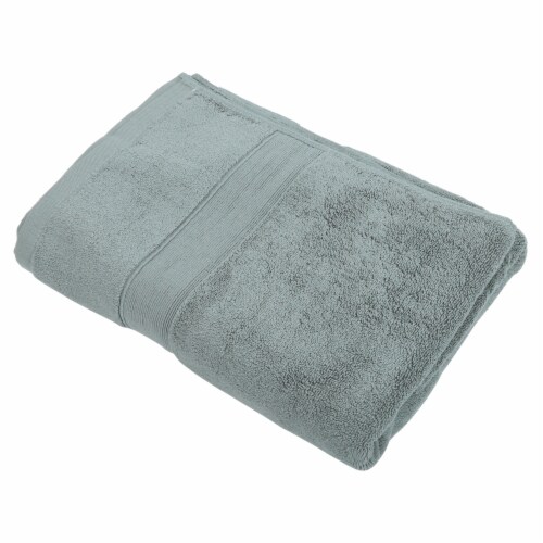 VOCOSTE Classic Design Plain Soft Absorbent Cotton Bath Towel Perspective: front