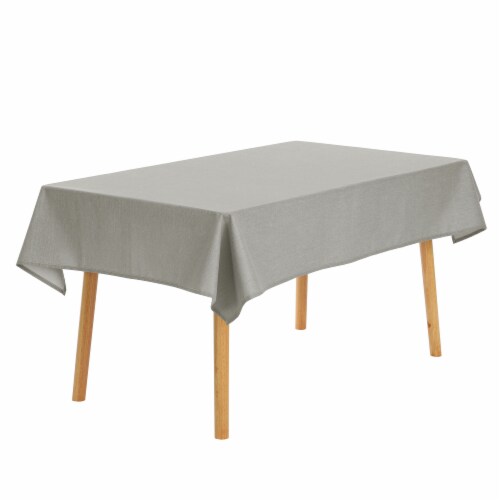 uxcell Rectangle Tablecloth Wrinkle Resistant Washable Linen Dinner Table Cover Perspective: front