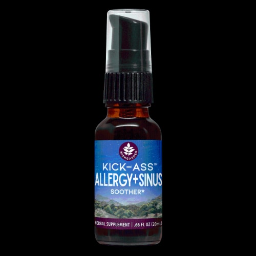 WishGarden Herbs Kick-Ass™ Allergy & Sinus Pump Top Perspective: front