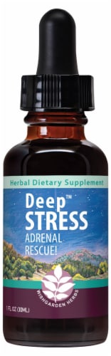 WishGarden Herbs Deep Stress Daily Rescue Dropper Perspective: front