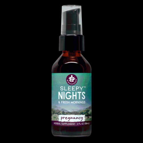 WishGarden Sleepy™ Nights for Pregnancy Herbal Supplement Perspective: front