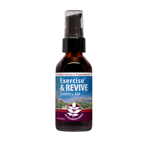 Wishgarden Herbs Exercise™ and Revive Recovery Aid Herbal Dietary Supplement Perspective: front