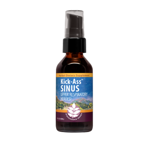 WishGarden Herbs Kick-Ass™ Sinus Herbal Dietary Supplement Perspective: front