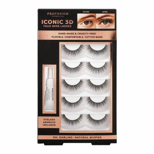 Profusion Cosmetics Iconic 3D Faux Mink Lashes - Blow Them Away Perspective: front