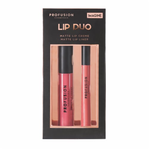 Profusion Cosmetics Imagine Lip Duo Matte Lip Creme and Lip Liner Perspective: front
