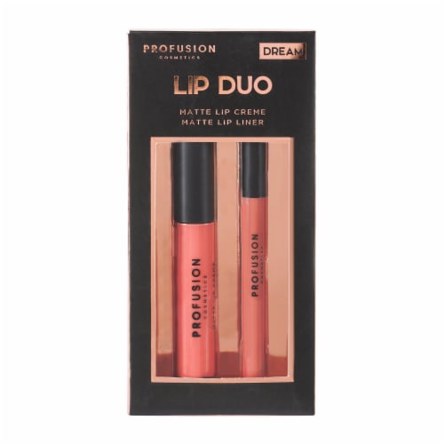 Profusion Cosmetics Dream Lip Duo Matte Lip Creme and Lip Liner Perspective: front