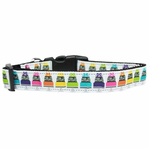 Mirage Pet Products 125-184 SM Have Your Cake Nylon Dog Collar - Small Perspective: front