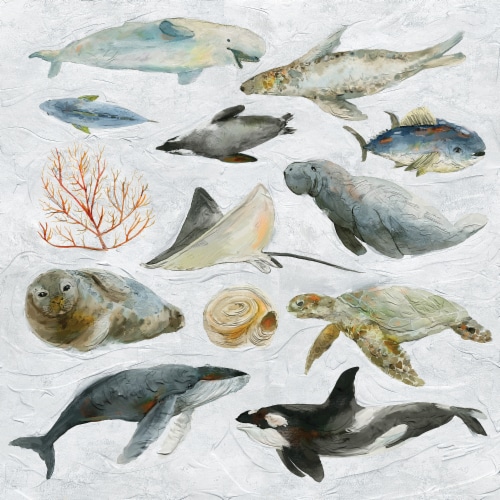 Crystal Art Gallery Sea Montage Wall Art Perspective: front