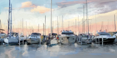 Framed Art Evening Masts Perspective: front