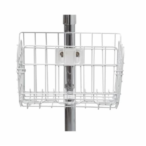 Metal Basket Add-On for CTA Digital Floor Stands Perspective: front