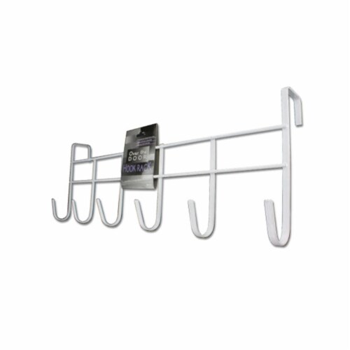 Bulk Buys HH153-40 Over-The-Door Hook Rack -Pack of 40 Perspective: front