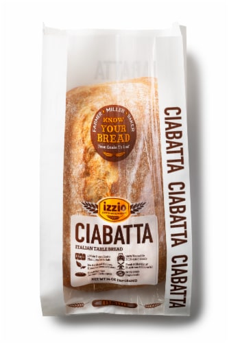 Izzio Ciabatta Bread Perspective: front