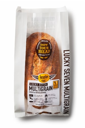 Izzio Lucky 7 Grain Bread Perspective: front