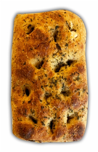 Izzio Artisan Bakery Rosemary Focaccia with Olive Oil and Sea Salt Perspective: front