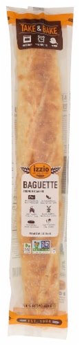 Izzio Artisan Bakery Take & Bake French Baguette Perspective: front
