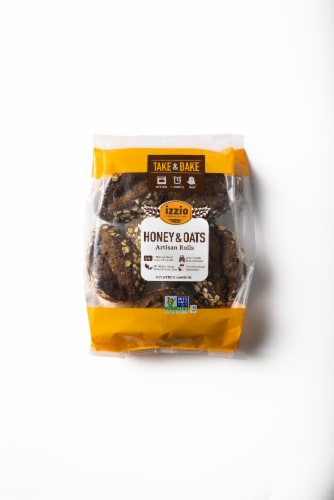 Izzio Artisan Bakery Honey & Oats Artisan Rolls Perspective: front