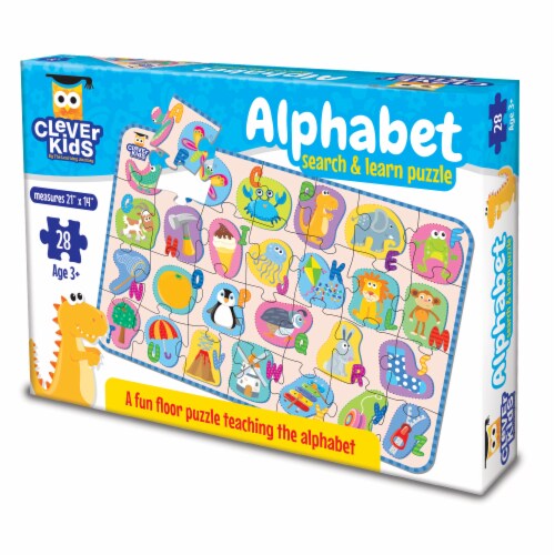 Clever Kids Alphabet Search & Learn Puzzle Perspective: front