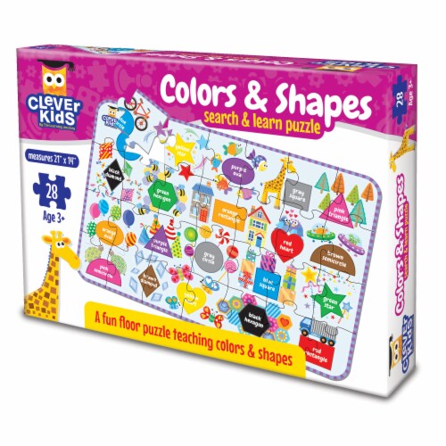 Clever Kids Colors & Shapes Search & Learn Puzzle Perspective: front