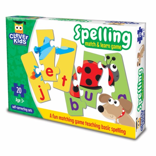 Clever Kids Spelling Match & Learn Game Perspective: front
