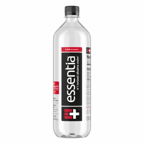 Essentia Ionized Alkaline Bottled Water Perspective: front