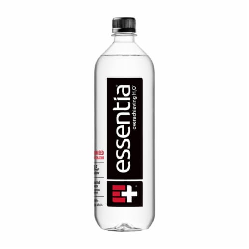 Essentia Ionized Alkaline Bottled Water Perspective: front