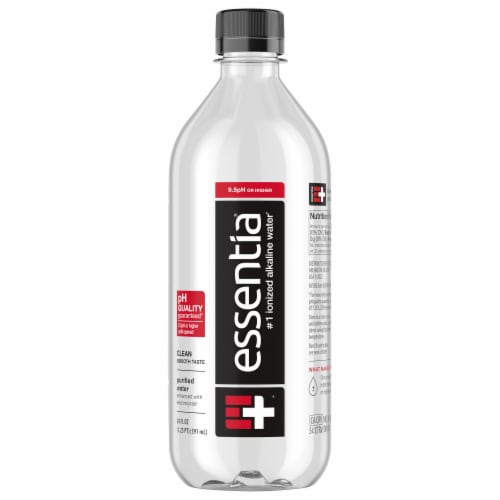 Essentia® Alkaline Purified Bottled Water Perspective: front