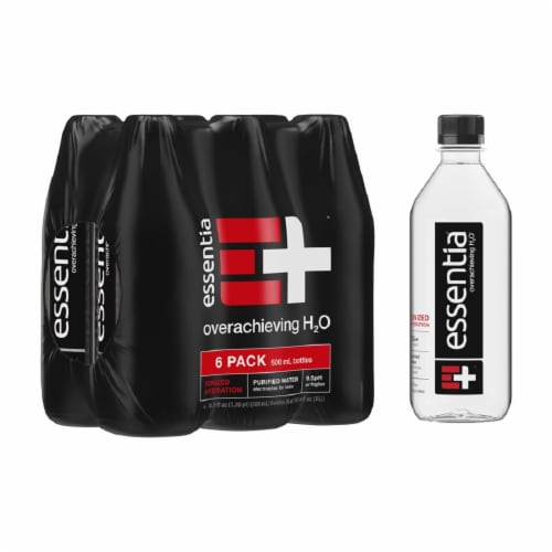 Essentia® Purified Bottled Water Perspective: front