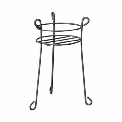 Products 89238 21 in. Heavy Duty Black Plant Stand Perspective: front