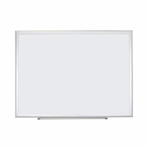 Melamine Dry Erase Board, 23 x 17, White Surface, Silver Frame