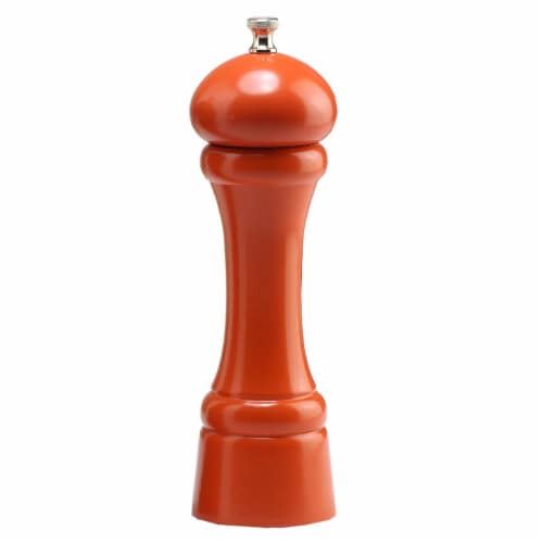 8 in. Butternut Orange Salt Mill Perspective: front