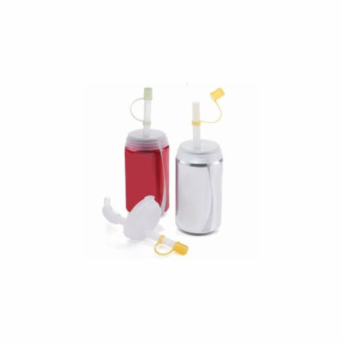 Jokari-US 19545 Soda Straws - 2pk- Can Perspective: front