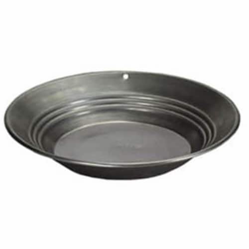 14in. Steel Gold Pans Perspective: front