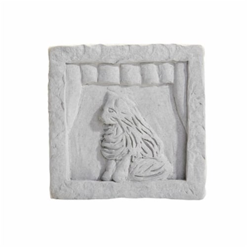 Fairy Window Stone Decor- Window with Cat Perspective: front