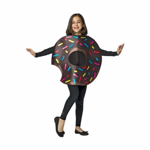 Chocolate Donut Bite Costume, Size 7-10 Perspective: front