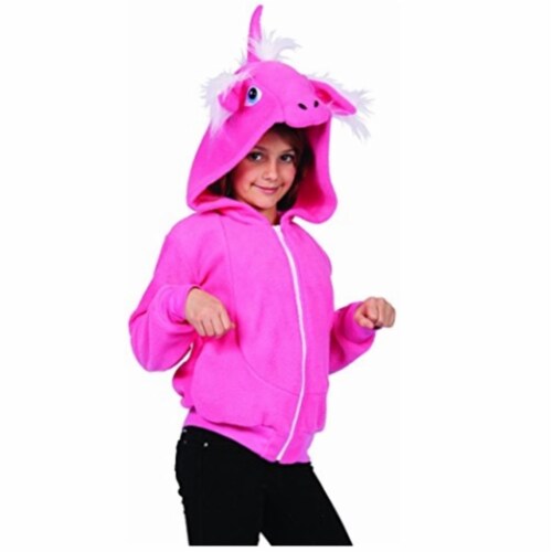 Hoodie - Small, 1 Unicorn Child Pink, Diva Meyer Fred