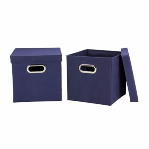 2 Pack Storage Cubes Navy, 2 Kroger