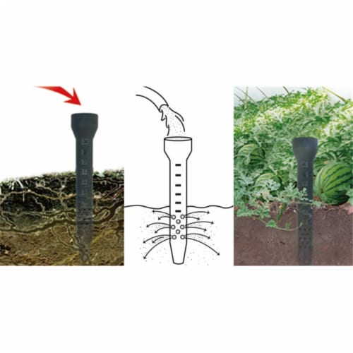 Irrigation Spikes, Water Plants and Flowers Roots Direct Perspective: front
