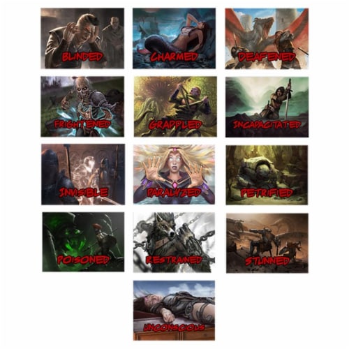 5th Edition Condition Cards - Roleplaying Game Perspective: front