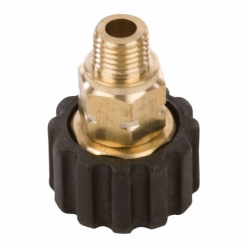 75107 M22F x 0.25 in. 5800 PSI Male Screw Coupling Perspective: front