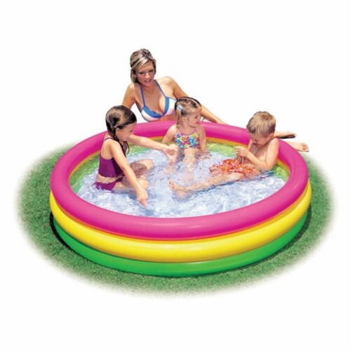 57422EP 54 x 12 in. 3-Ring Inflatable Pool Perspective: front