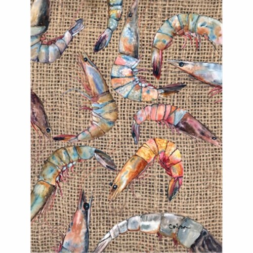 Shrimp Flag - Garden Size, 11 x 15 in. Perspective: front